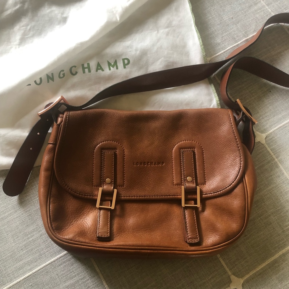 Brown Longchamp Leather satchel purse